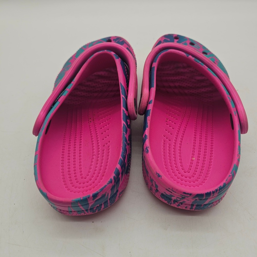Crocs size 7 Alpargatas pink and teal croc EUC  Rare possibly international - Picture 4 of 5